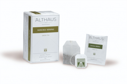 Чай зеленый пакетированный для чашек Althaus Deli Packs Сенча Сенпай 20 x 1,75 г